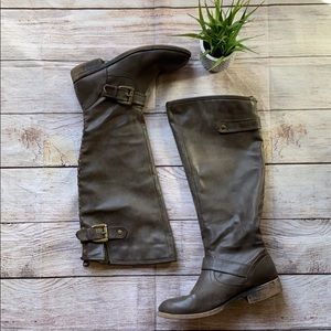 Madden Girl Cactuss Zippered Riding Boots